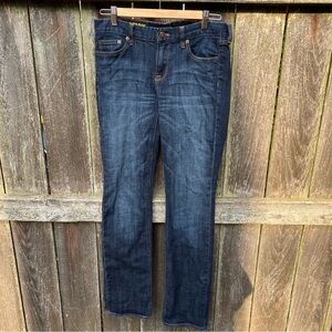 Jcrew Matchstick Straight Leg Dark Jeans